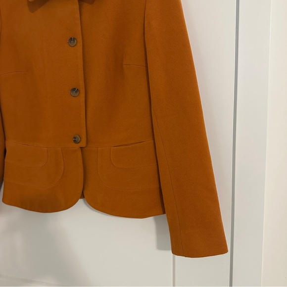 Anne Klein Women's Burnt Orange Wool Blazer Size 8 Women’s - Picture 5 of 9